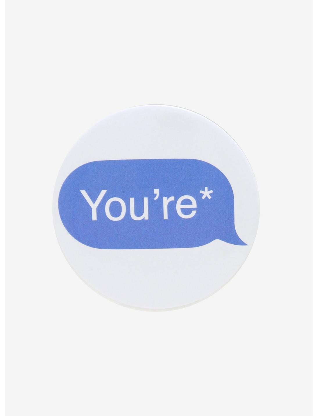 You're Text Bubble Button, , hi-res