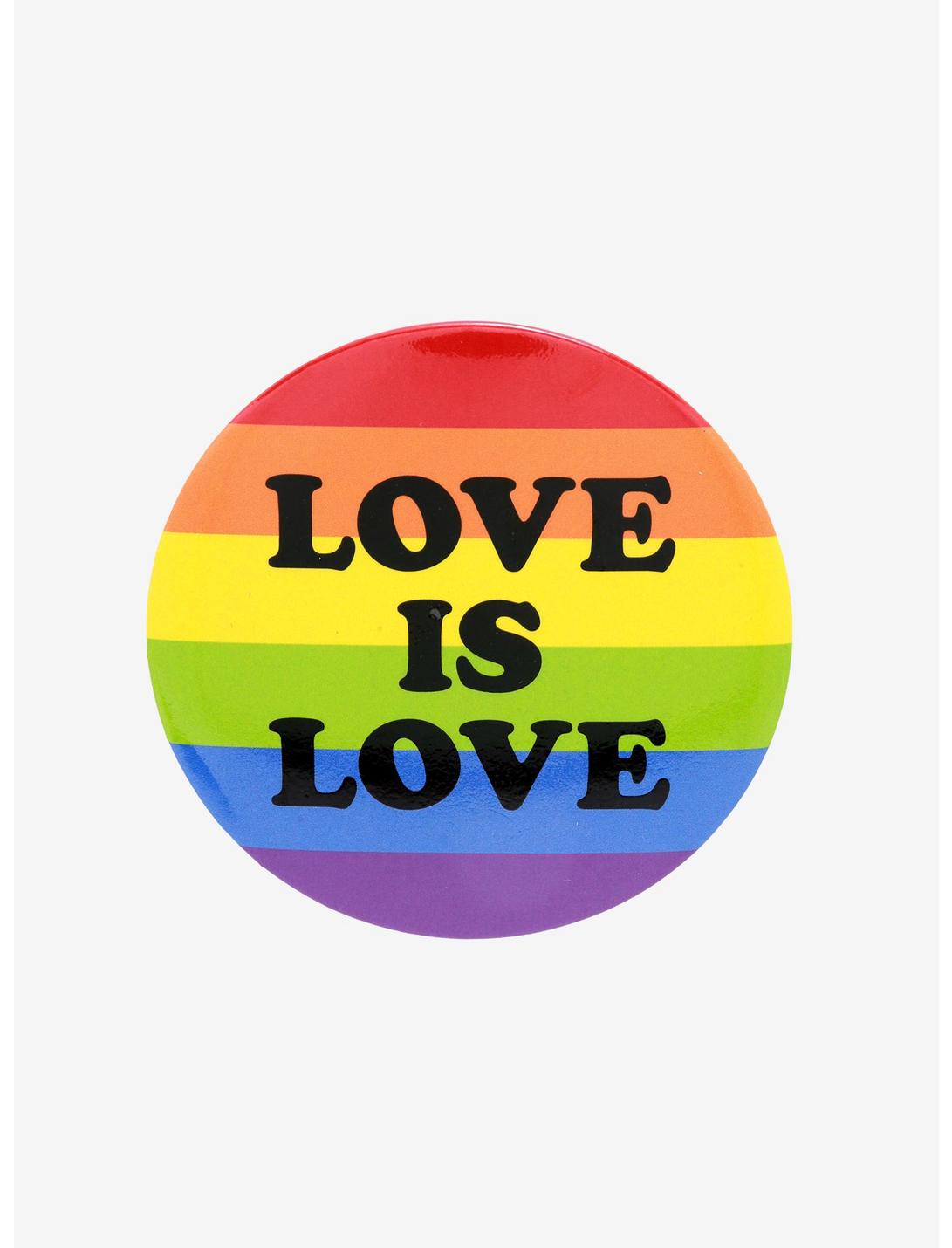 Love Is Love Rainbow Button | Hot Topic