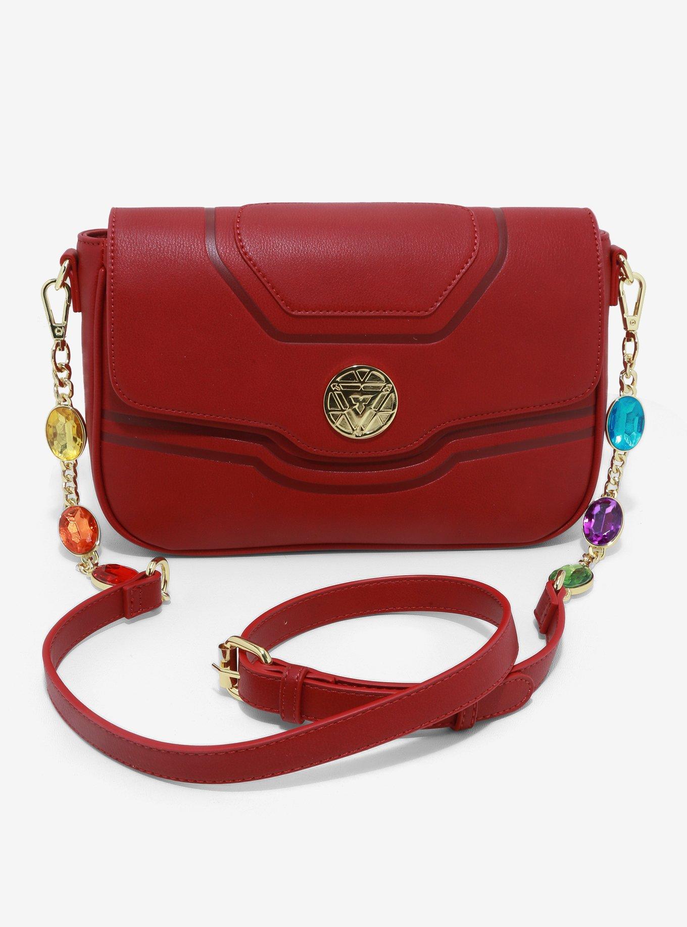 Loungefly Marvel Avengers Iron Gauntlet Jeweled Crossbody Bag