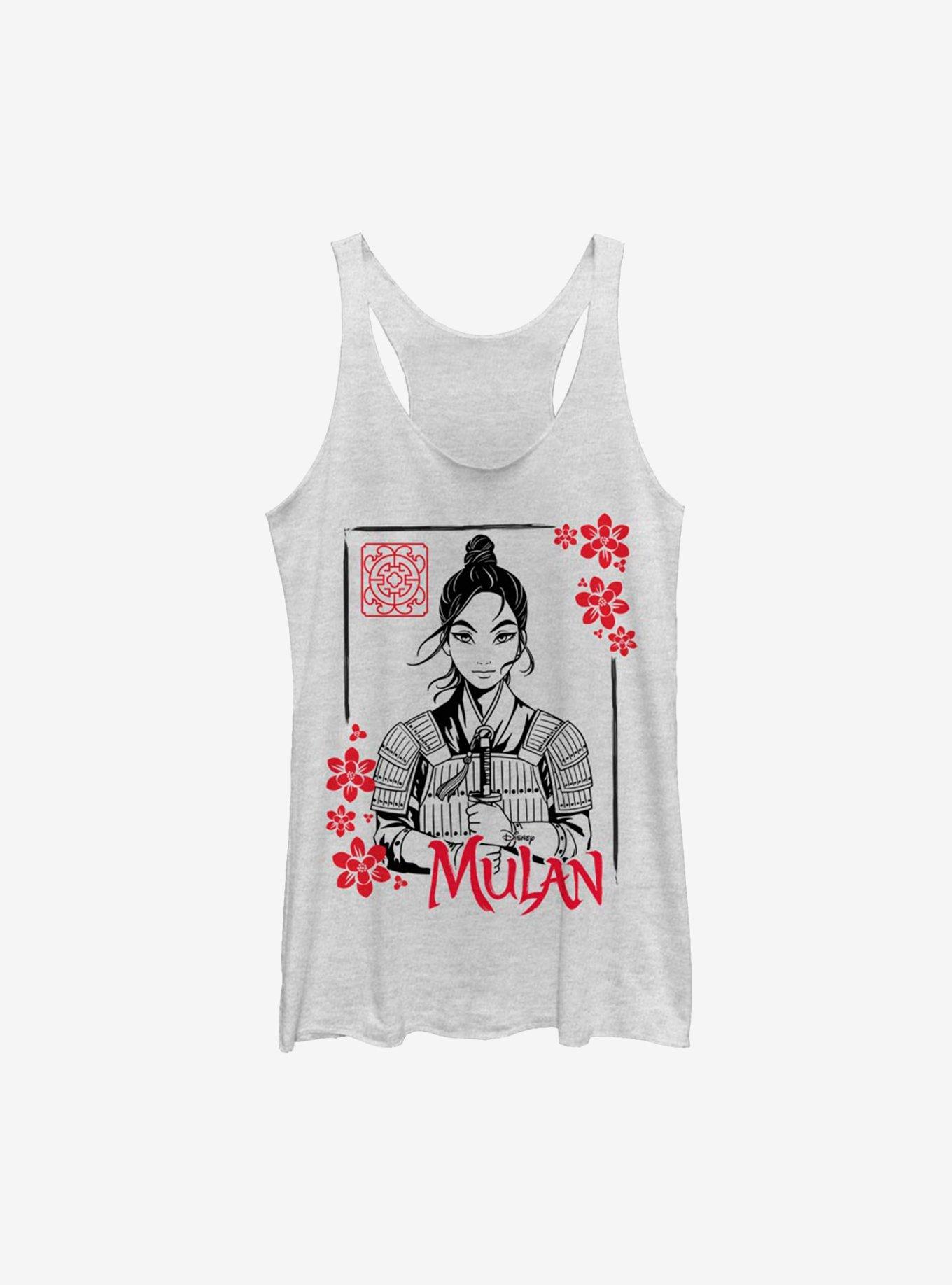 Disney Mulan Live Action Ink Line Frame Girls Tank, , hi-res