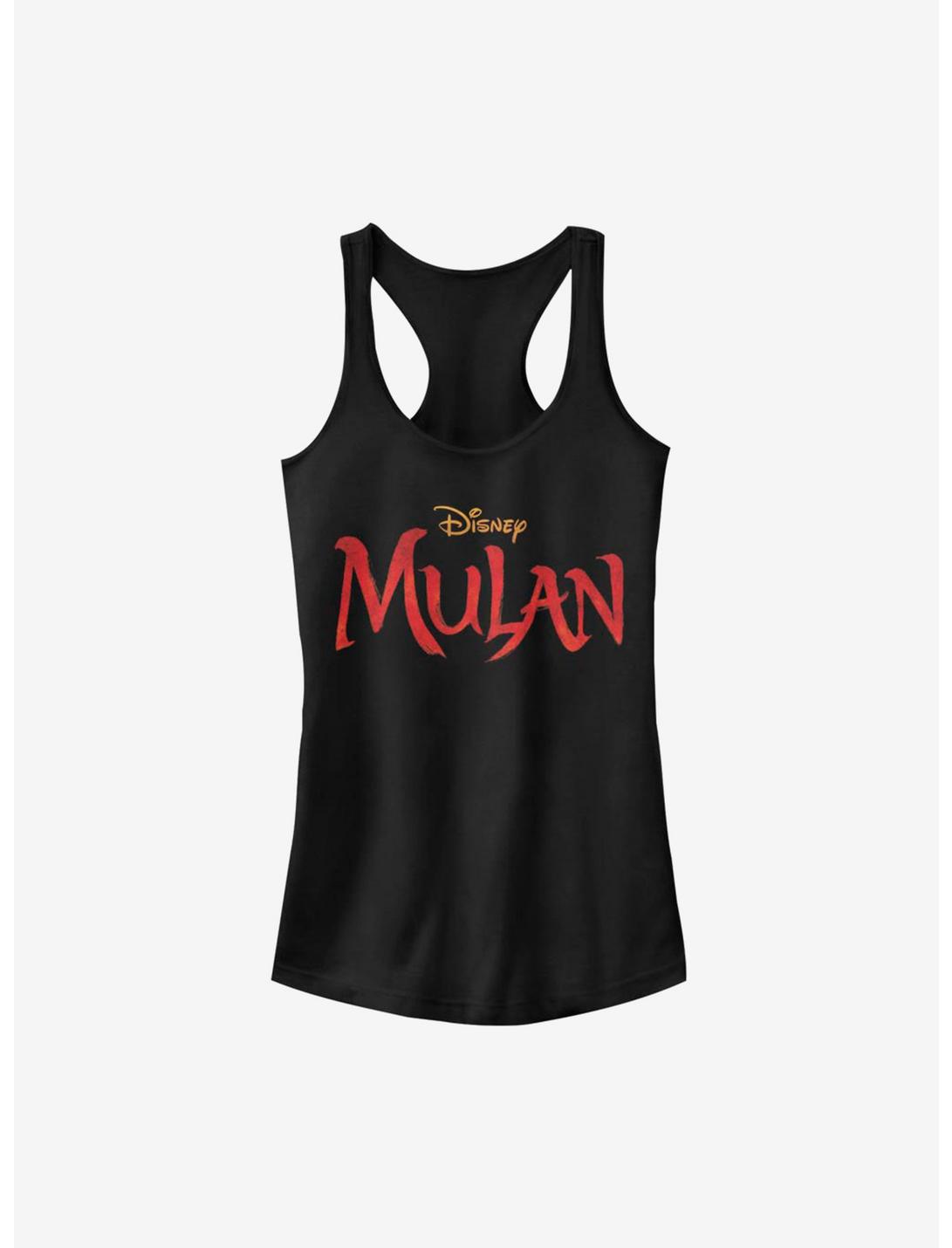 Disney Mulan Live Action Logo Girls Tank, BLACK, hi-res
