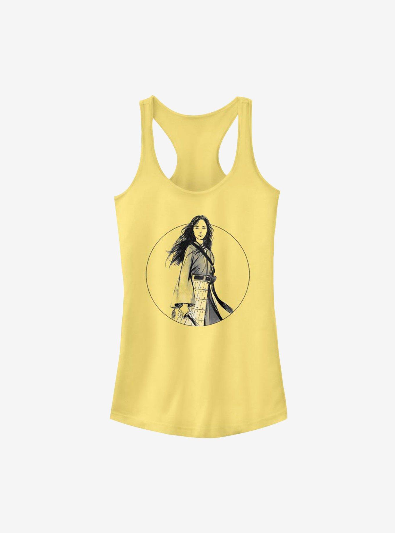 Disney Mulan Live Action Sketch Portrait Girls Tank