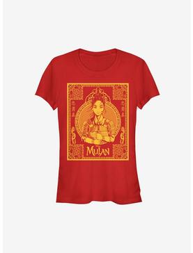 Disney Mulan Live Action Golden Outline Poster Girls T-Shirt, , hi-res