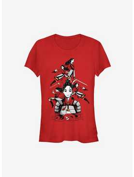 Disney Mulan Live Action Warrior Poses Girls T-Shirt, , hi-res