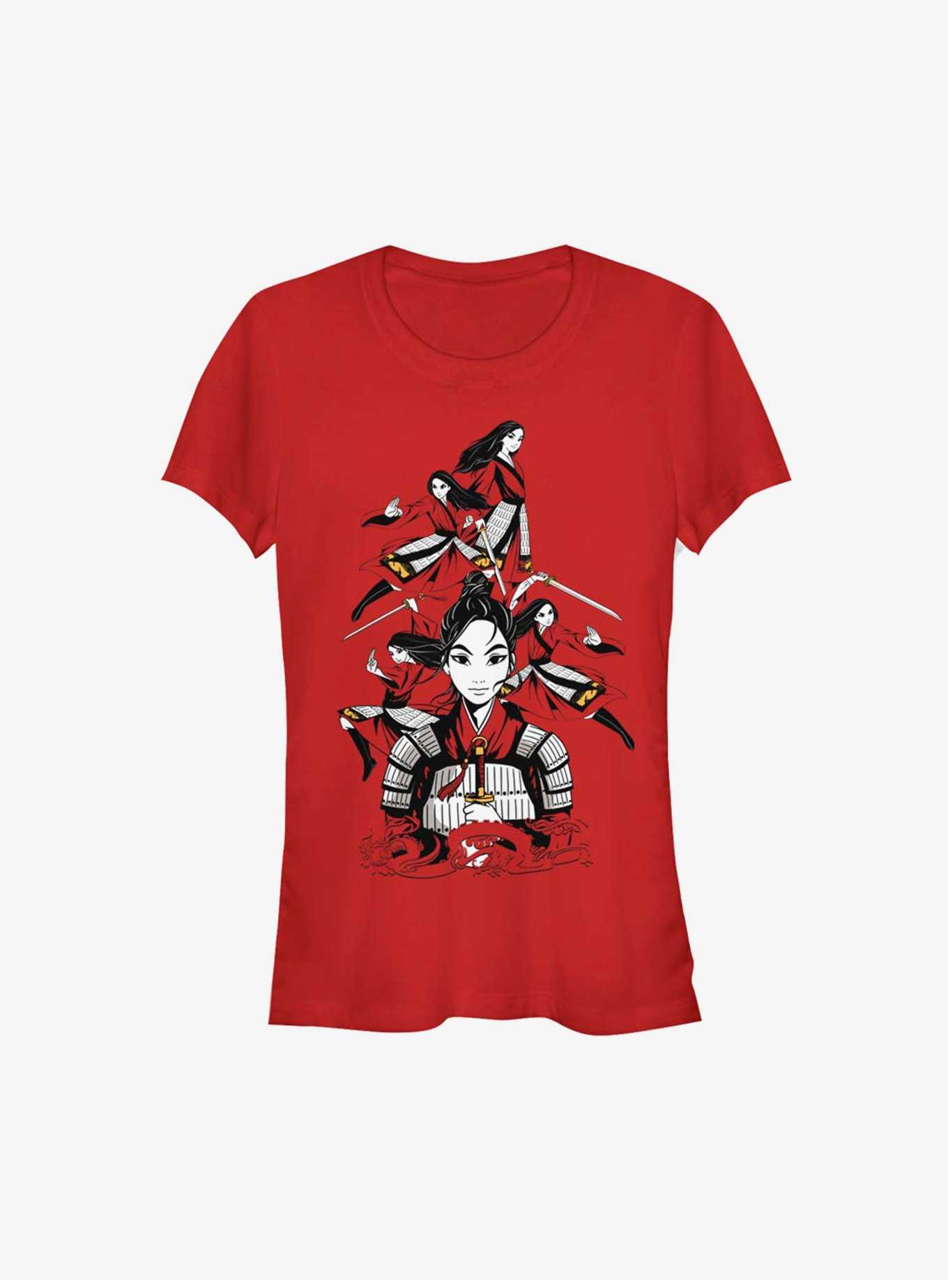 Disney Mulan Live Action Warrior Poses Girls T-Shirt, , hi-res