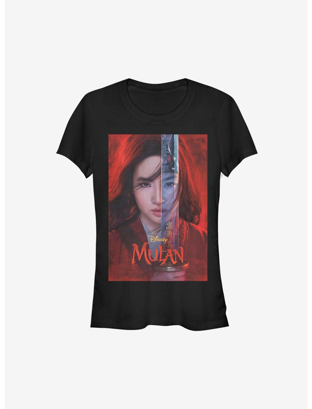 Disney Mulan Live Action Movie Poster Girls T-Shirt, BLACK, hi-res