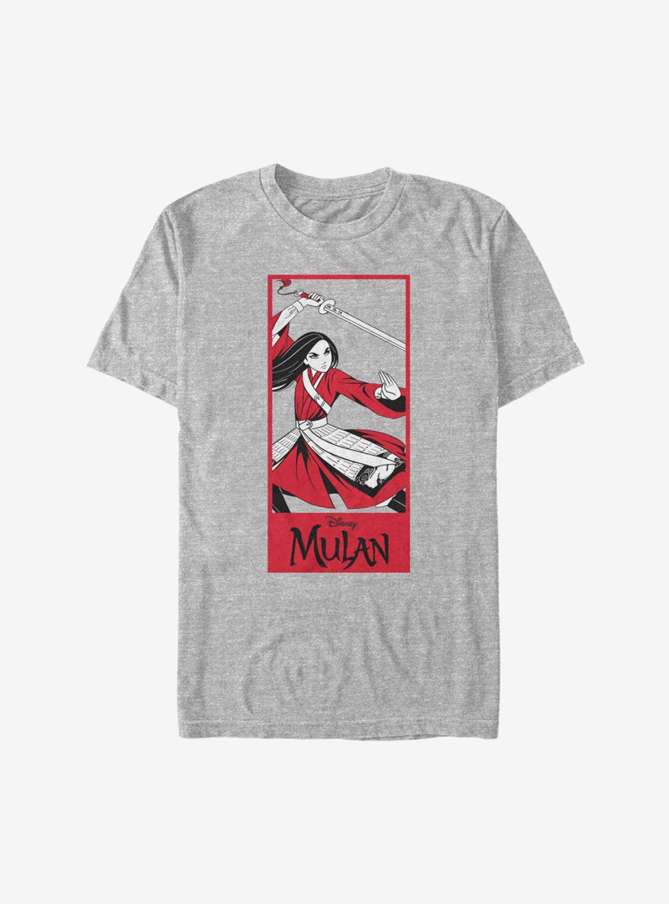 Disney Mulan Live Action Fighting Spirit T-Shirt, ATH HTR, hi-res