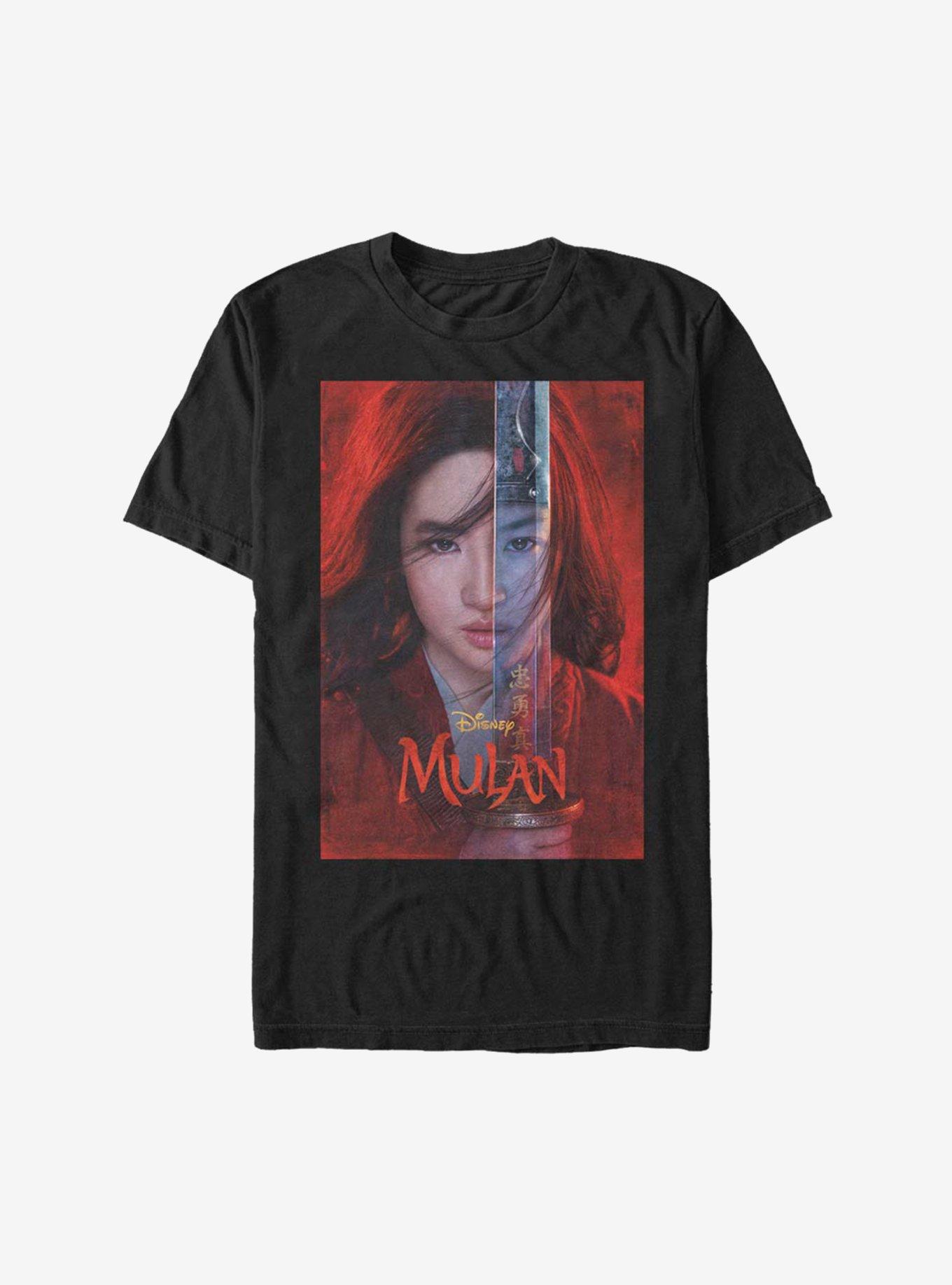 Disney Mulan Live Action Movie Poster T-Shirt, BLACK, hi-res