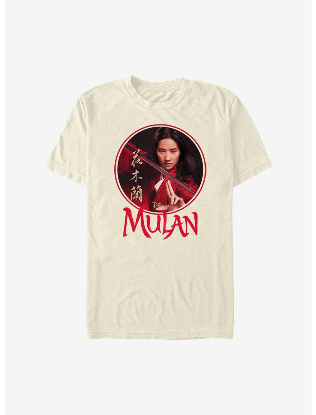 Disney Mulan Live Action Portrait Circle Frame T-Shirt, NATURAL, hi-res