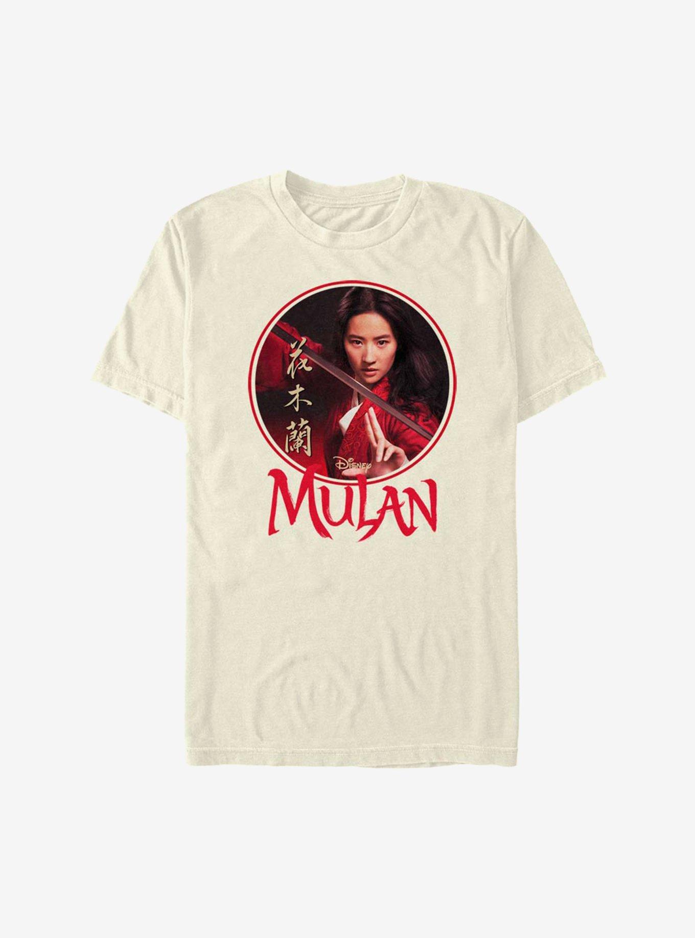 Disney Mulan Live Action Portrait Circle Frame T-Shirt, NATURAL, hi-res