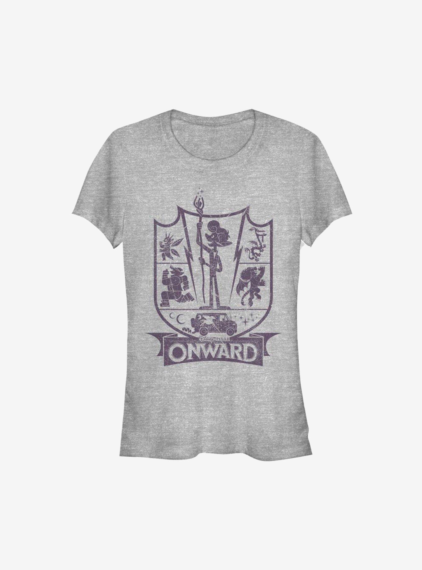 Disney Pixar Onward Char Badge Girls T-Shirt, ATH HTR, hi-res