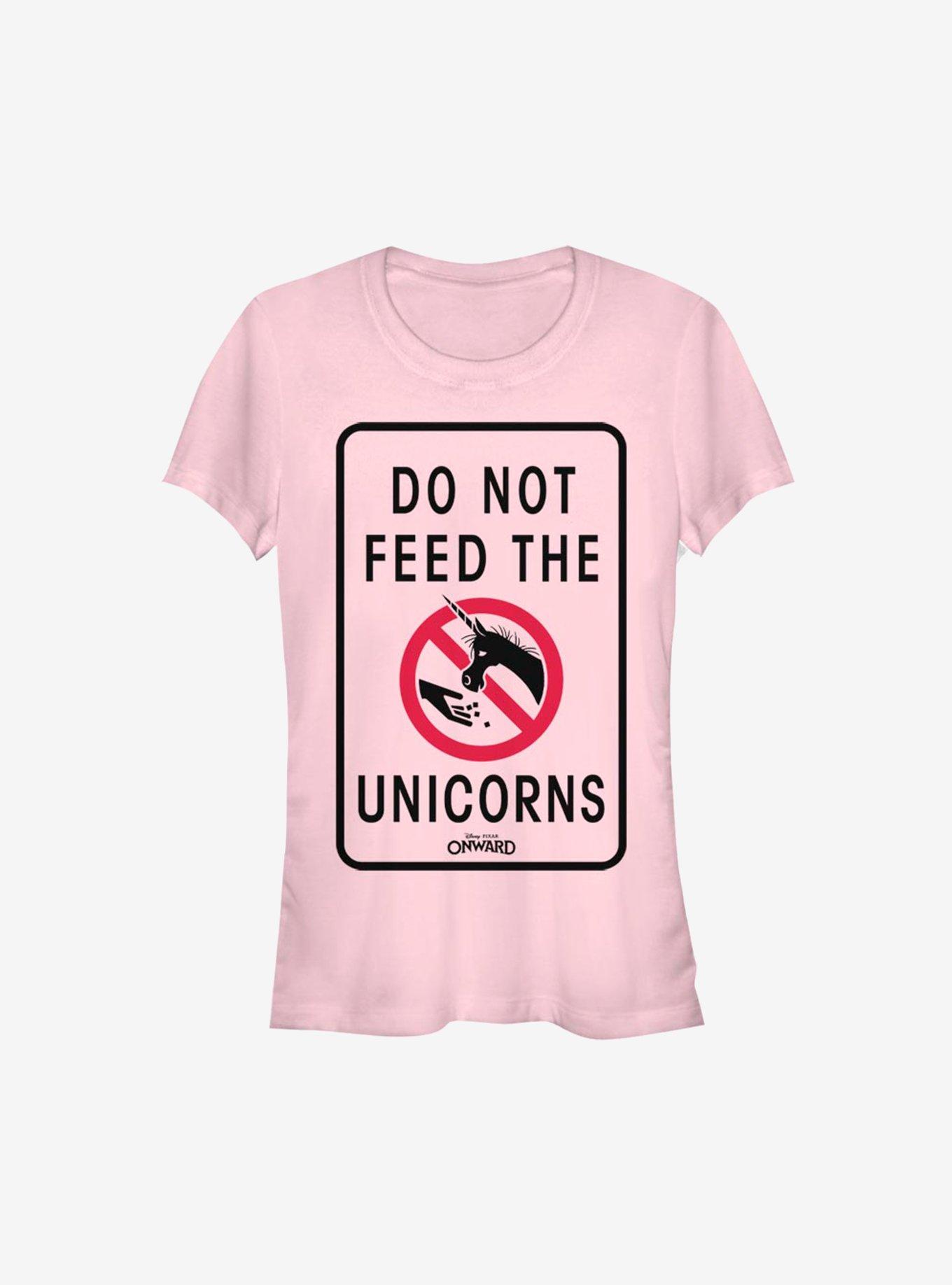 Disney Pixar Onward Don't Feed The Unicorns Girls T-Shirt