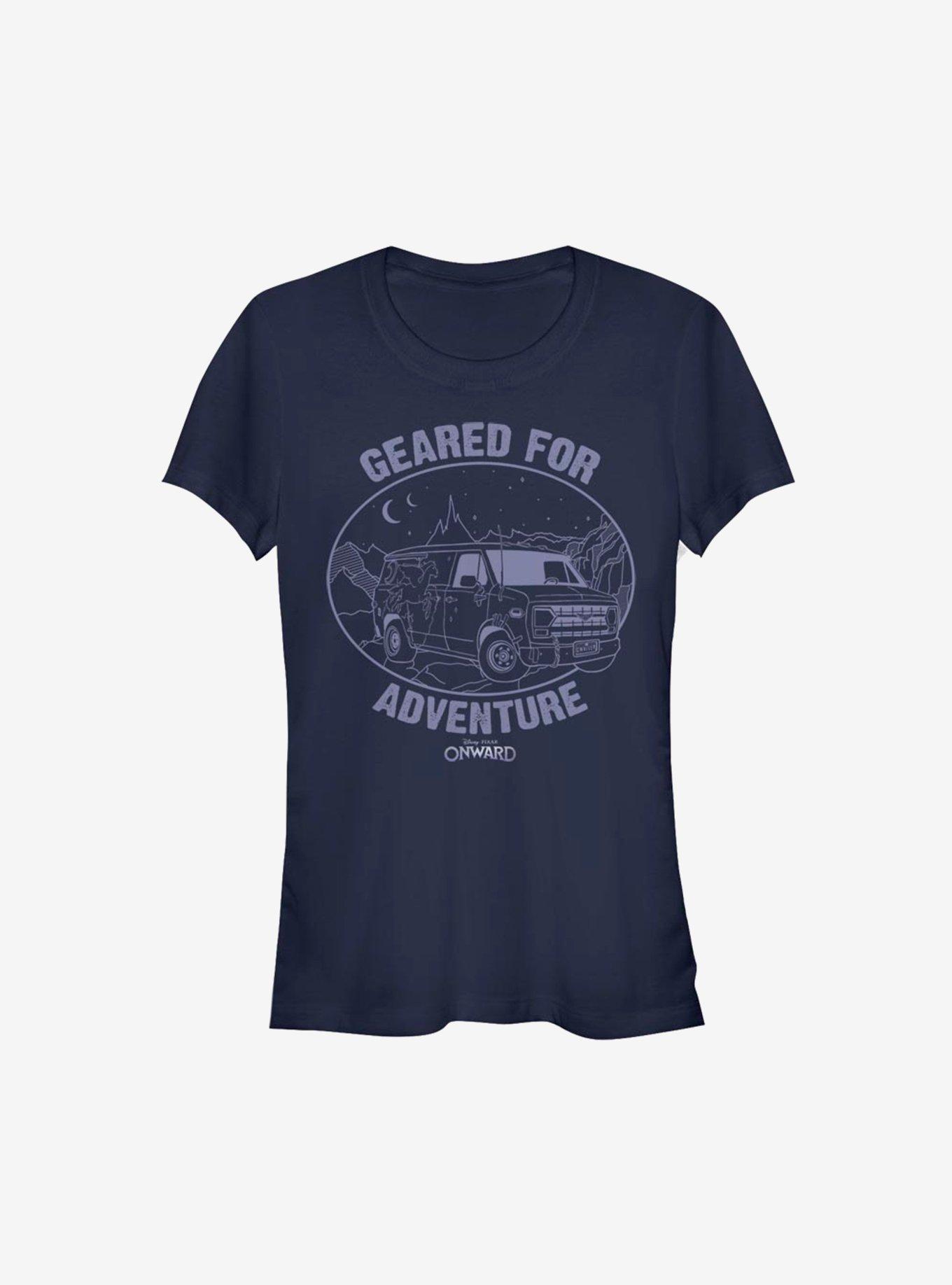 Disney Pixar Onward Geared for Adventure Girls T-Shirt, NAVY, hi-res