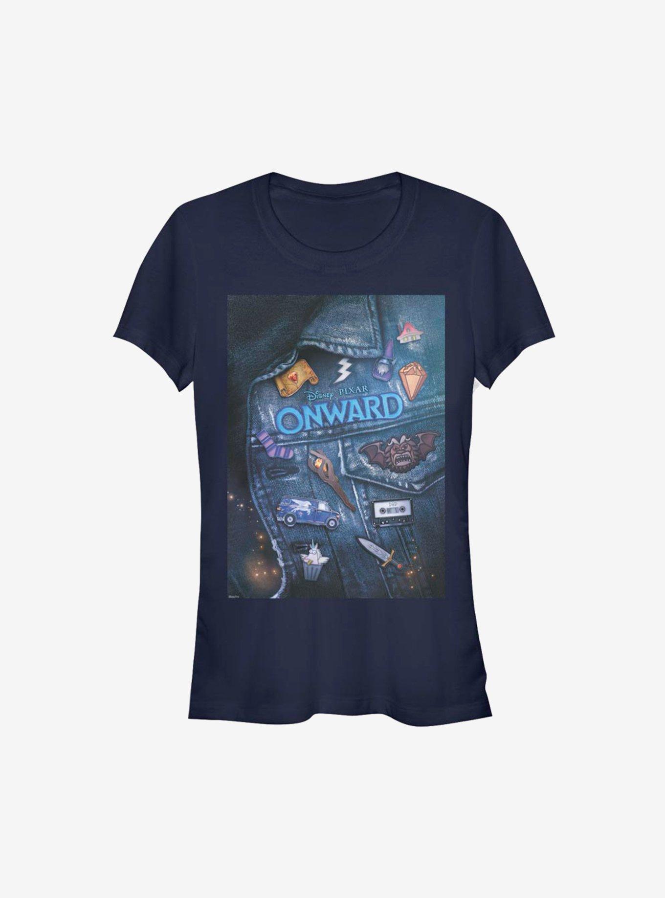 Disney Pixar Onward Denim Poster Girls T-Shirt, NAVY, hi-res