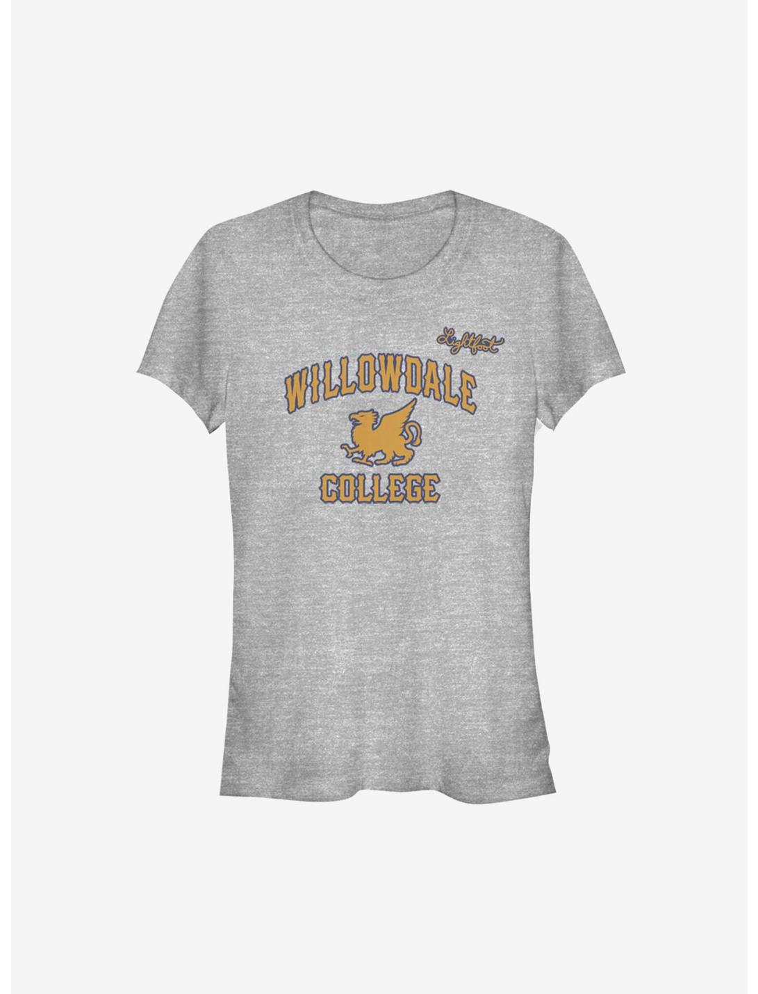 Disney Onward Willowdale College Girls T-Shirt, ATH HTR, hi-res