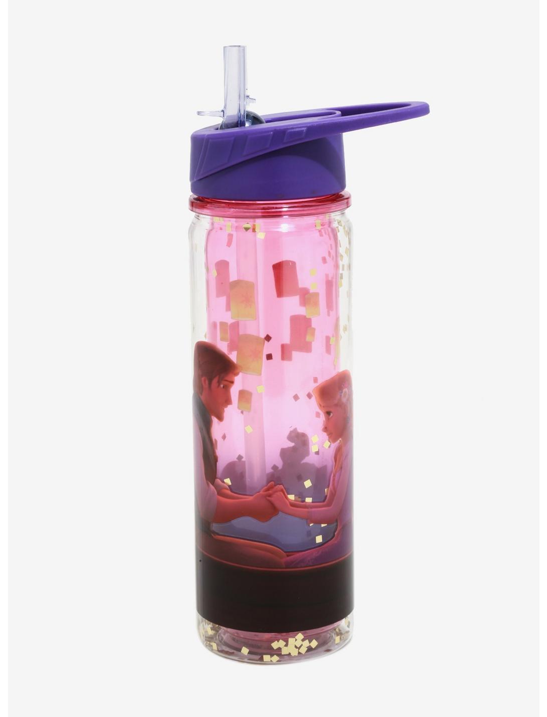 Disney Tangled Lantern Glitter Water Bottle, , hi-res