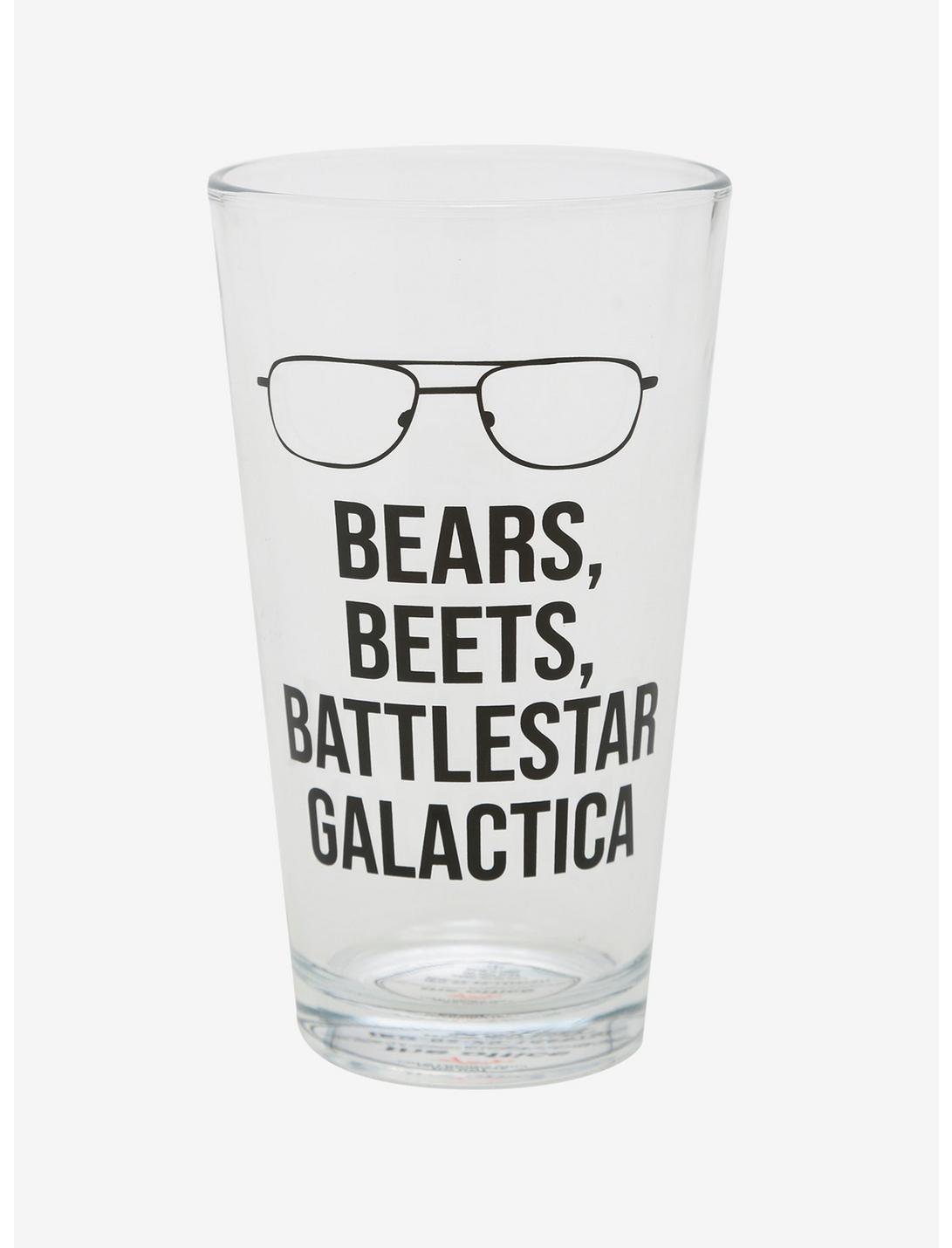 The Office Bears, Beets, Battlestar Galactica Pint Glass, , hi-res