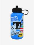 The Office Sticker Icons Water Bottle, , hi-res