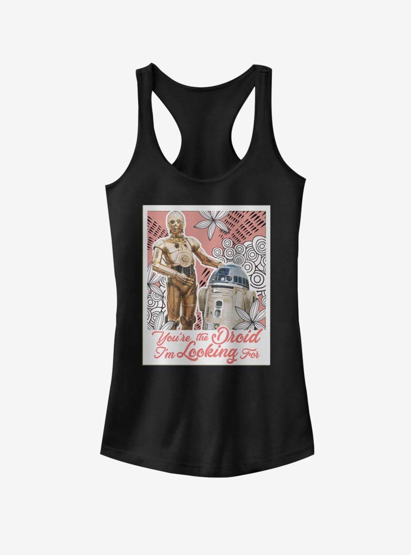 Star Wars You're The Droid Girls Tank, BLACK, hi-res