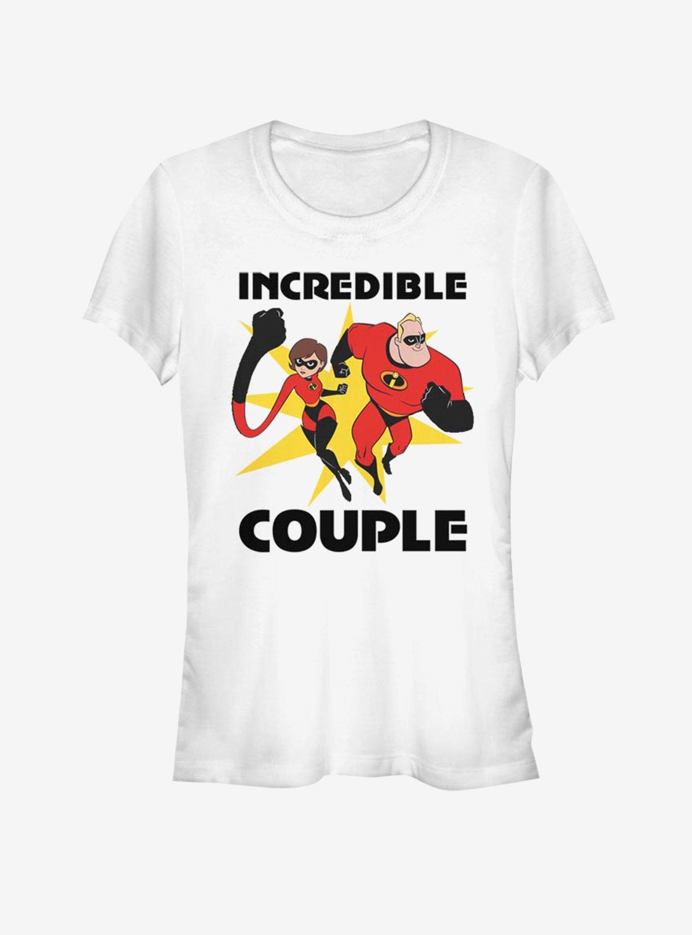 Hot Topic Disney Pixar Incredibles Incredible Couple Girls T Shirt Liberty Center