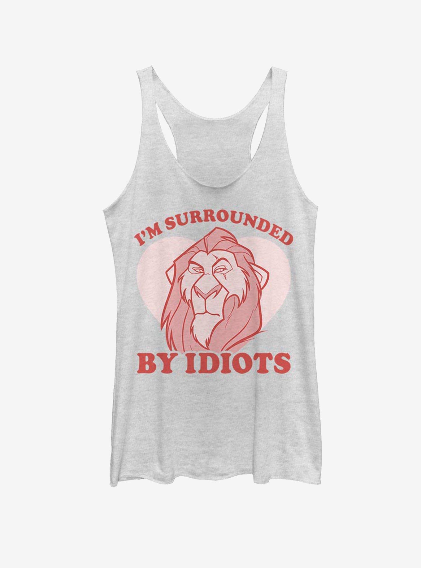 Disney Lion King Surrounded Girls Tank, WHITE HTR, hi-res