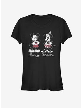 Disney Mickey Mouse And Minnie Mouse Always Forever Girls T-Shirt, , hi-res