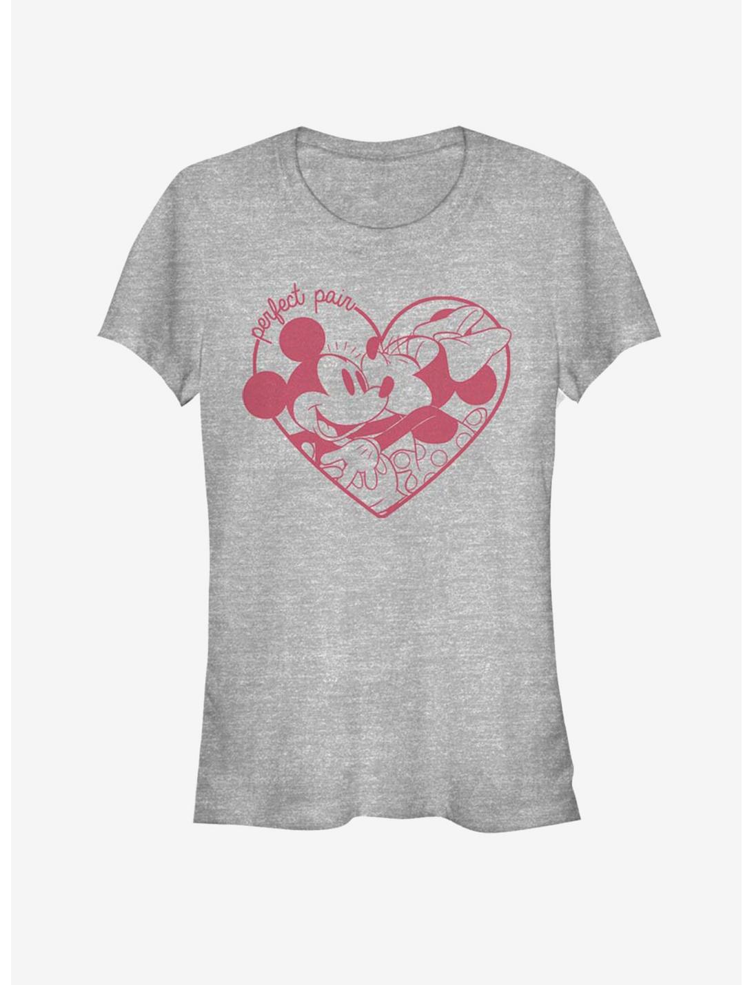 Disney Mickey Mouse & Minnie Mouse Perfect Pair Girls T-Shirt, ATH HTR, hi-res