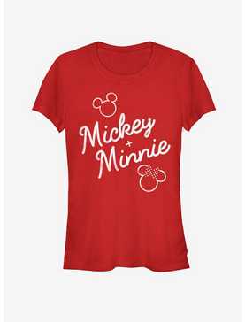 Disney Mickey Mouse And Minnie Mouse Signed Together Girls T-Shirt, , hi-res