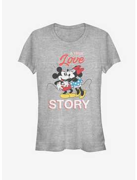 Disney Mickey Mouse And Minnie Mouse True Love Story Girls T-Shirt, , hi-res