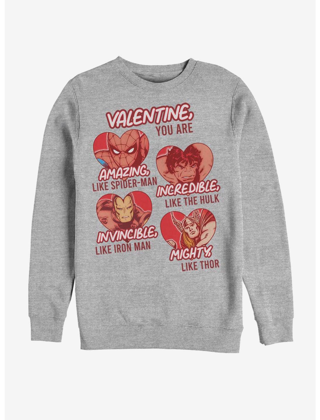 Marvel Avengers Valentine, You Are Sweatshirt, ATH HTR, hi-res
