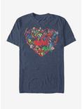 Marvel Avengers Hero Heart T-Shirt, NAVY HTR, hi-res
