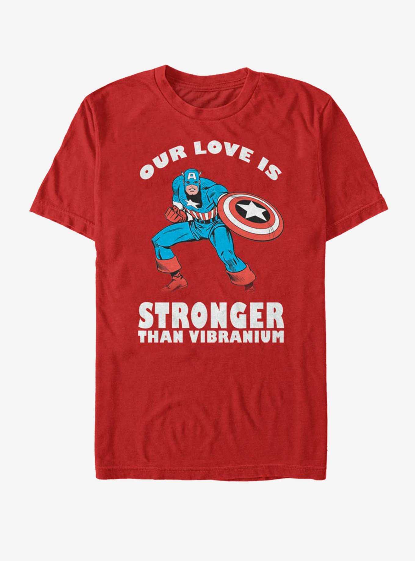 Marvel Captain America Strong Love Valentine T-Shirt, , hi-res