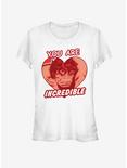 Marvel Hulk Incredible Heart Girls T-Shirt, WHITE, hi-res