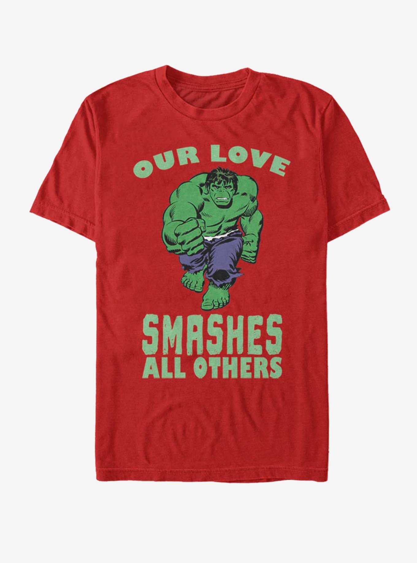 Marvel Hulk Smashing Love Valentine T-Shirt, , hi-res