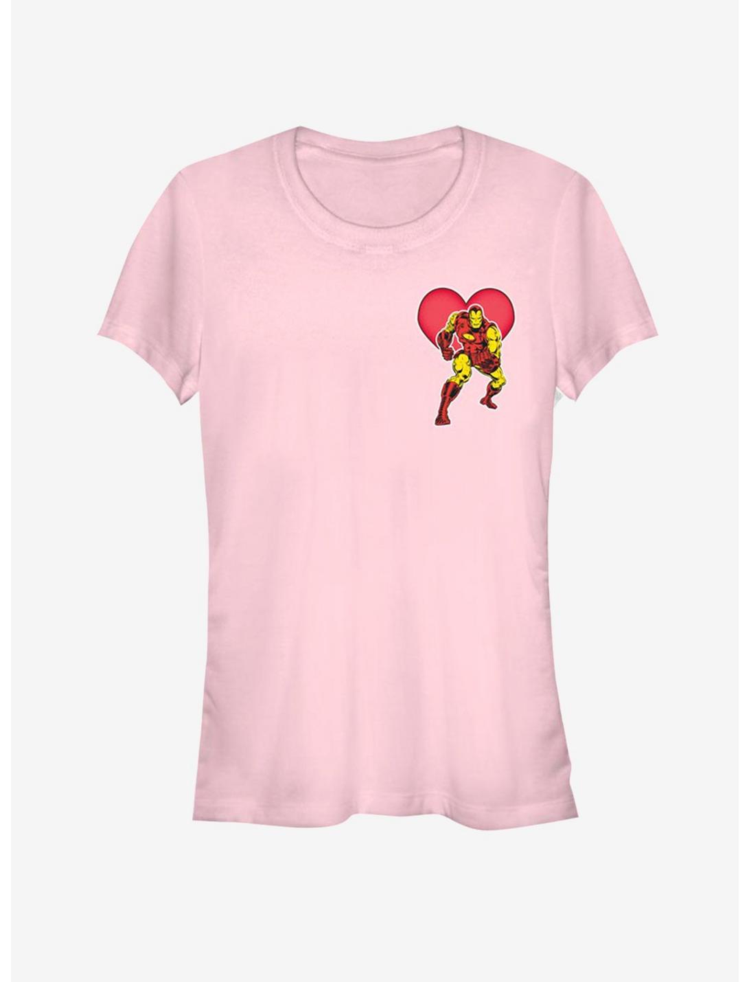 Marvel Ironman Heart Girls T-Shirt, LIGHT PINK, hi-res