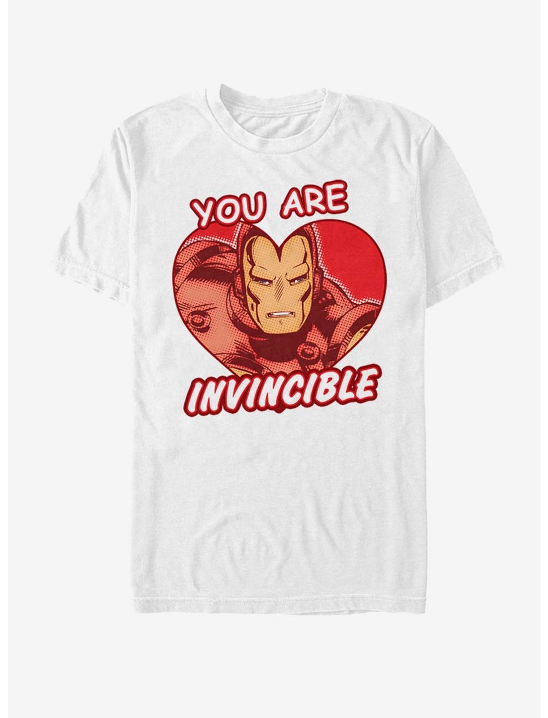 Marvel Ironman Invincible Heart T-Shirt, WHITE, hi-res