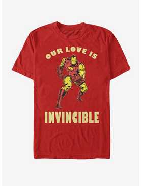Marvel Ironman Our Love Is Invincible Valentine T-Shirt, , hi-res