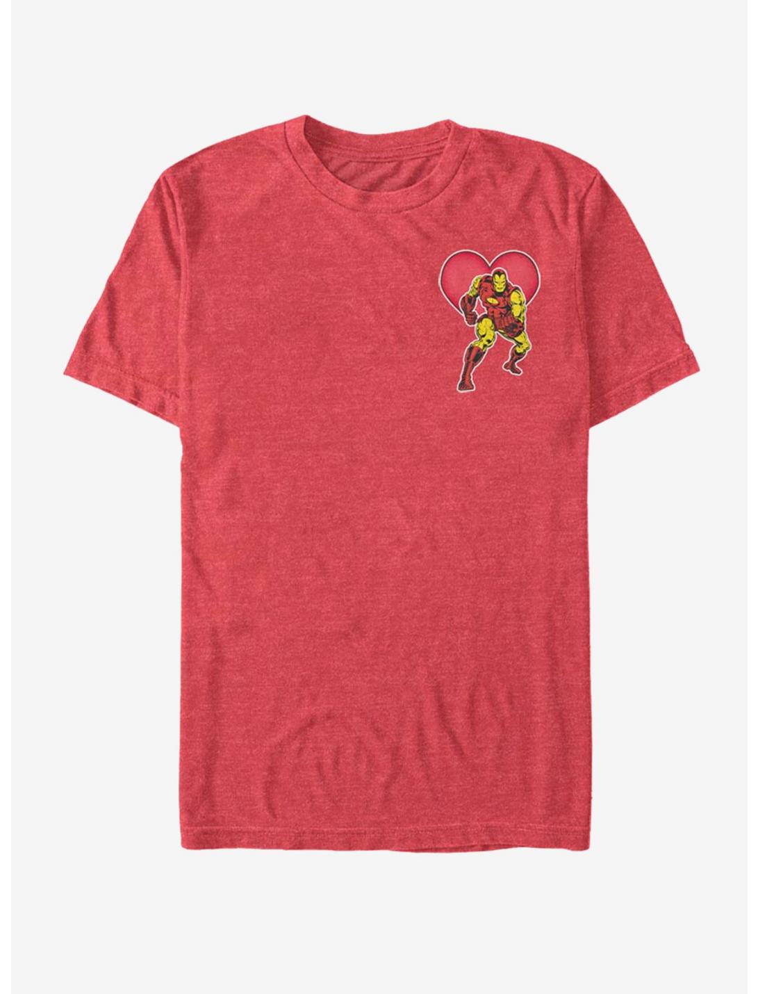 Marvel Ironman Heart T-Shirt, RED HTR, hi-res