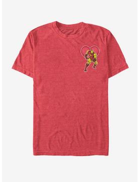 Marvel Ironman Heart T-Shirt, RED HTR, hi-res