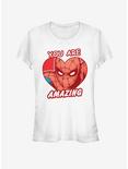 Marvel Spiderman You Are Amazing Girls T-Shirt, WHITE, hi-res