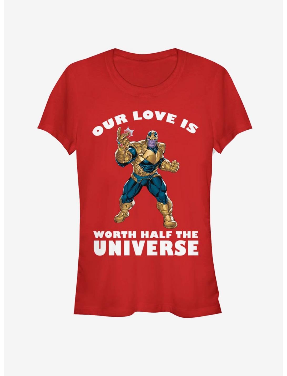 Marvel Thanos Universal Love Valentine Girls T-Shirt, RED, hi-res