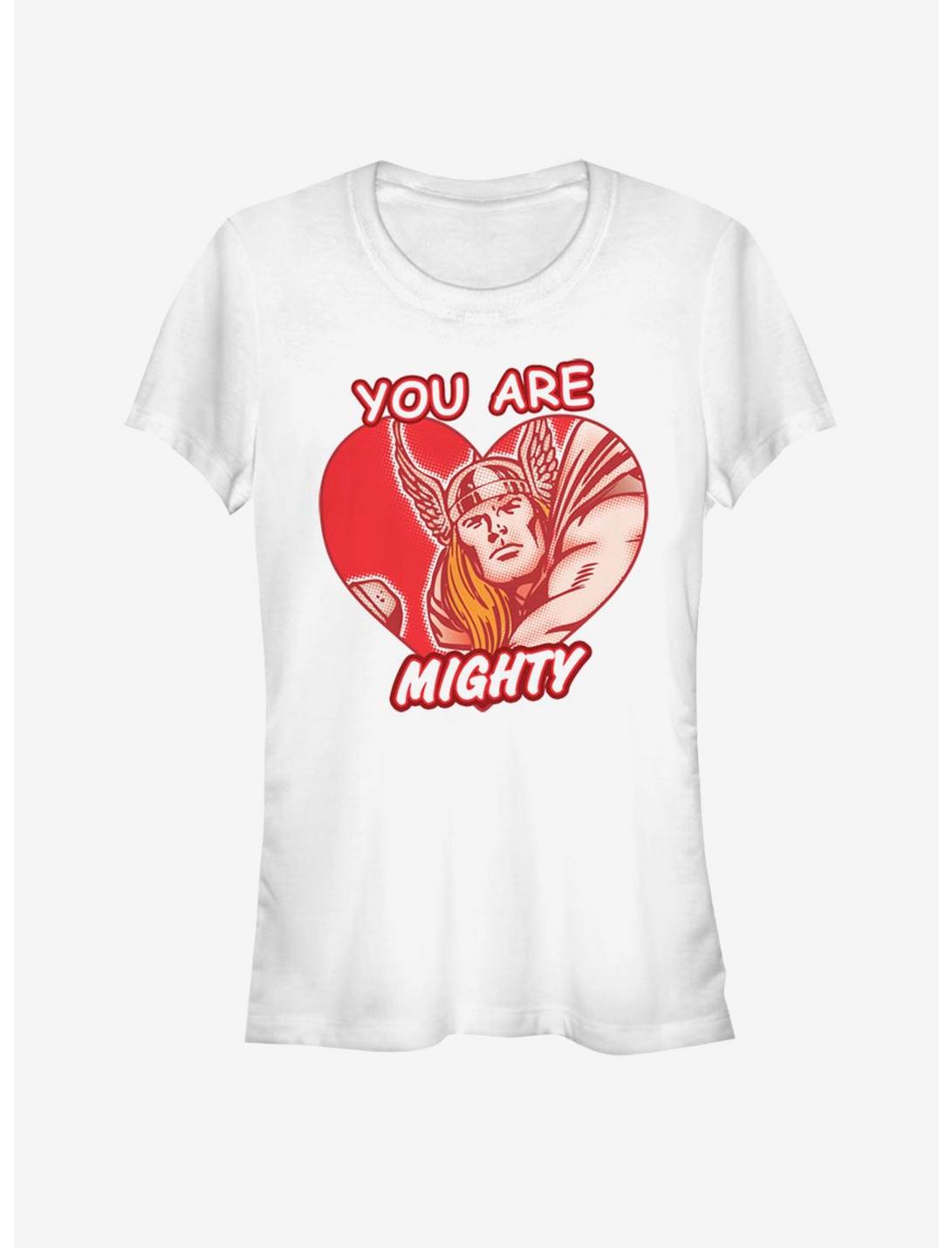 Marvel Thor Mighty Heart Girls T-Shirt, WHITE, hi-res
