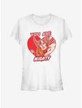 Marvel Thor Mighty Heart Girls T-Shirt, WHITE, hi-res