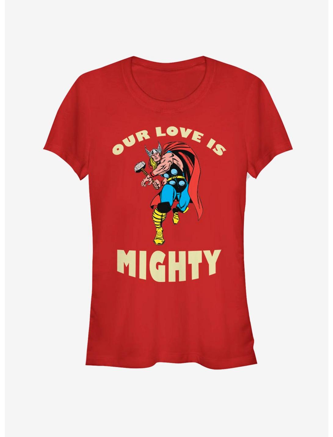 Marvel Thor Mighty Love Valentine Girls T-Shirt, RED, hi-res