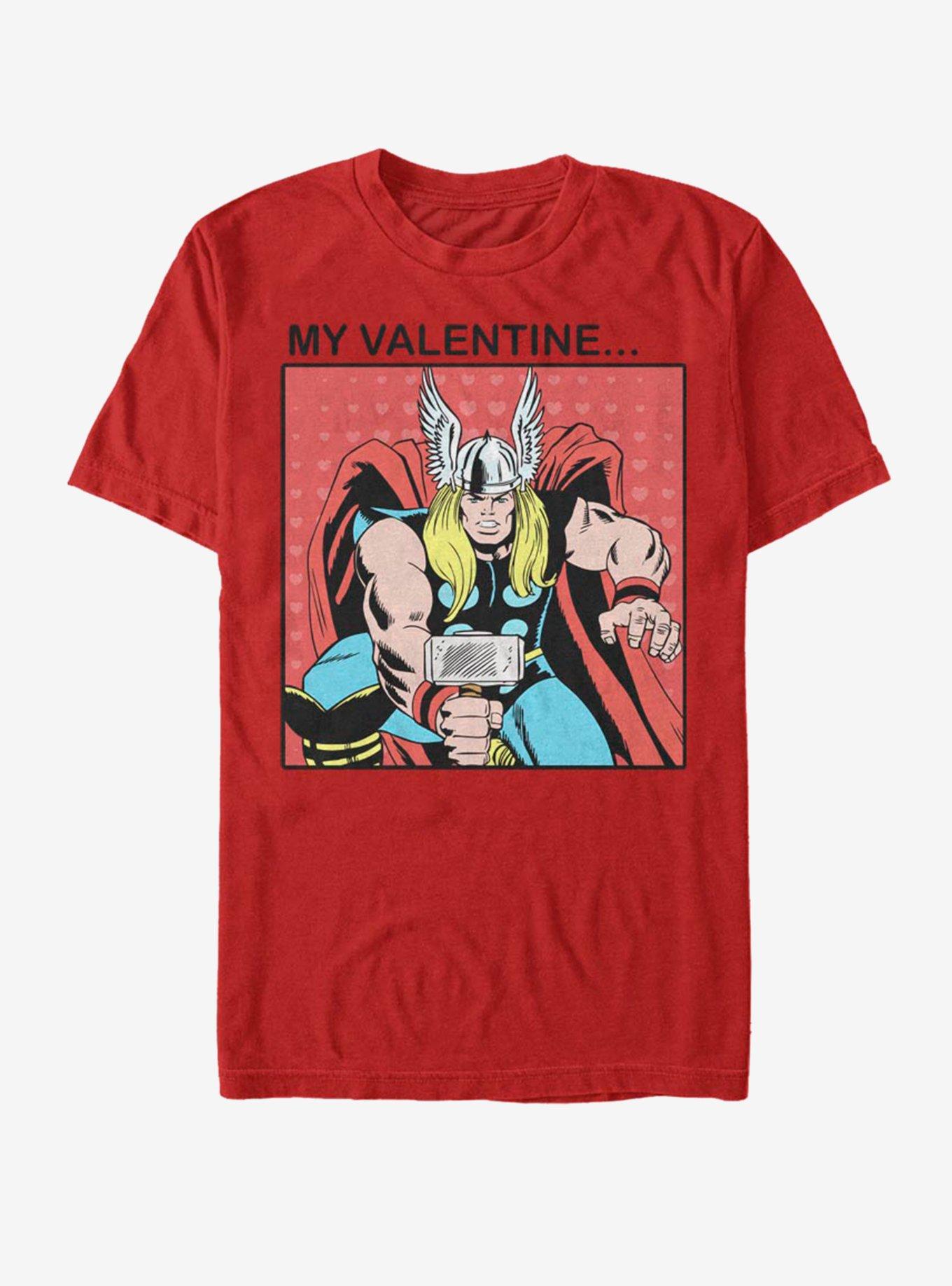 Marvel Thor My Valentine T-Shirt, RED, hi-res