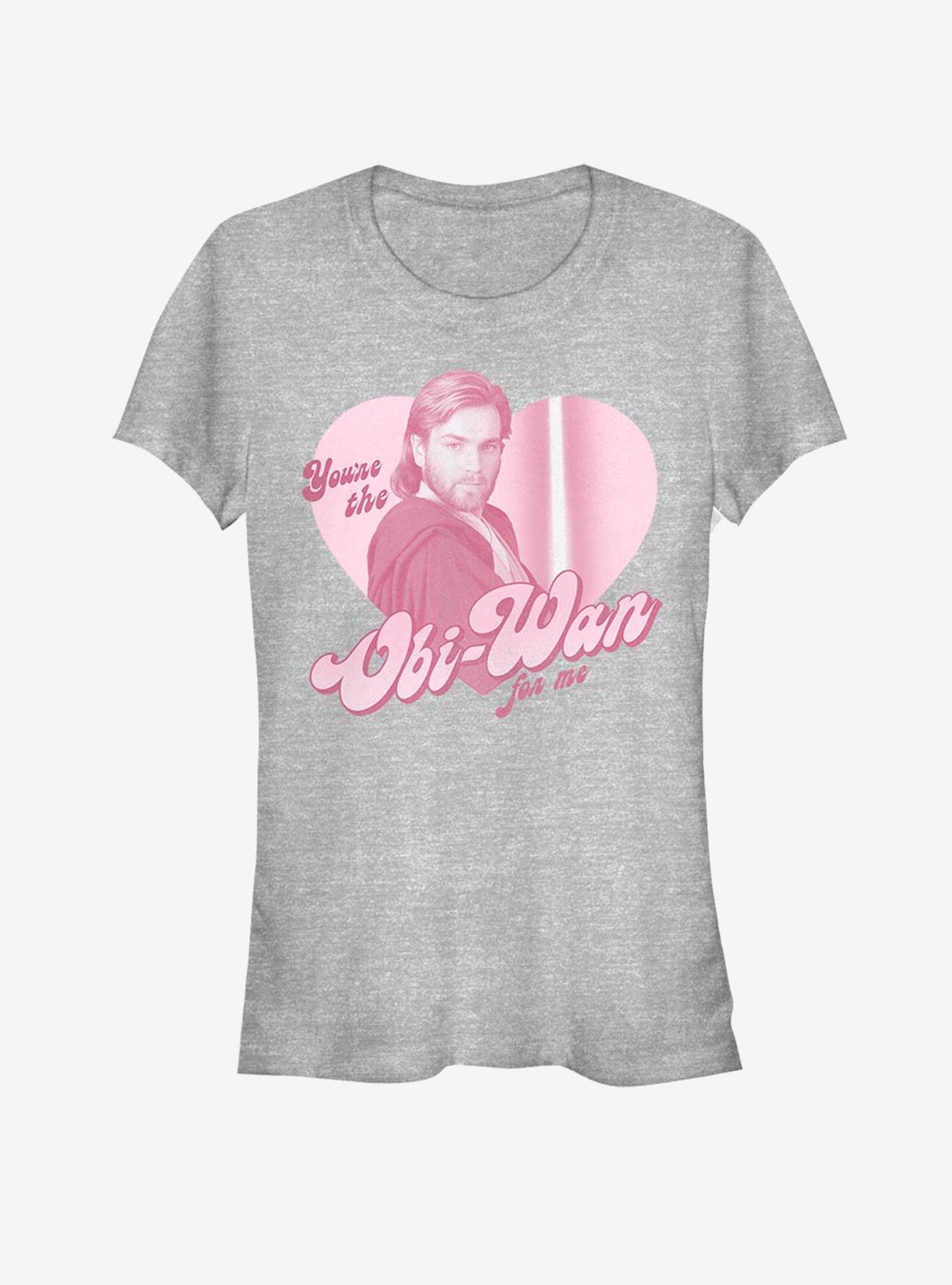 Star Wars You're The Obi-Wan For Me Valentine Girls T-Shirt, ATH HTR, hi-res