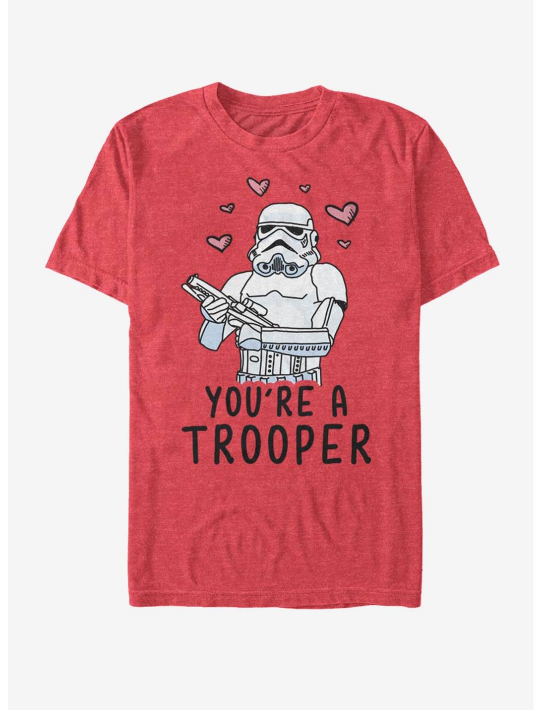 Star Wars Trooper Love T-Shirt, RED HTR, hi-res