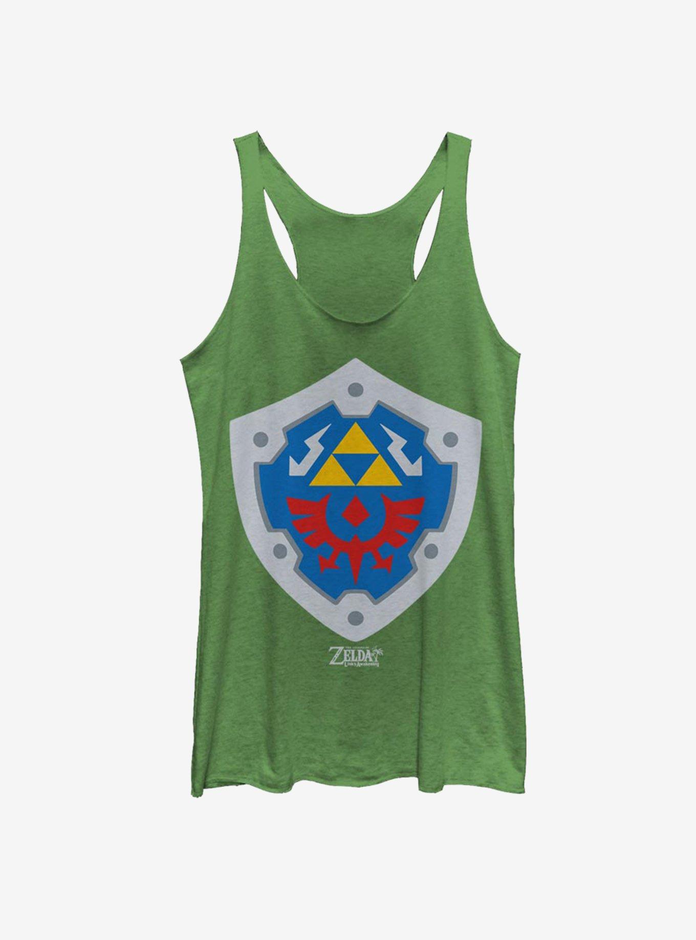 Nintendo The Legend of Zelda: Link's Awakening Hylian Shield Womens Tank Top, ENVY, hi-res