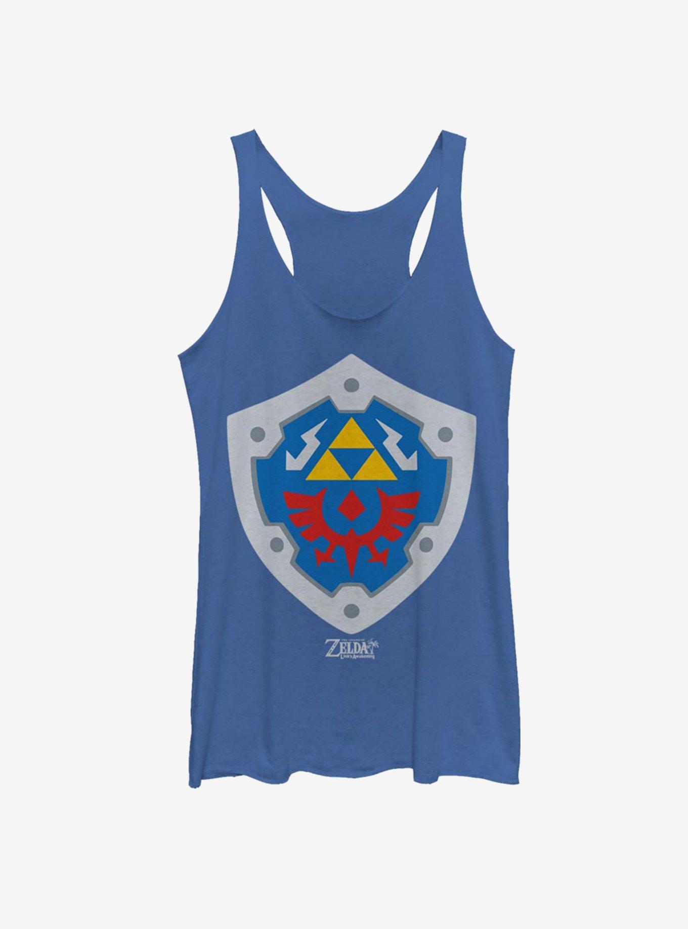 Nintendo The Legend of Zelda: Link's Awakening Hylian Shield Womens Tank Top, ROY HTR, hi-res