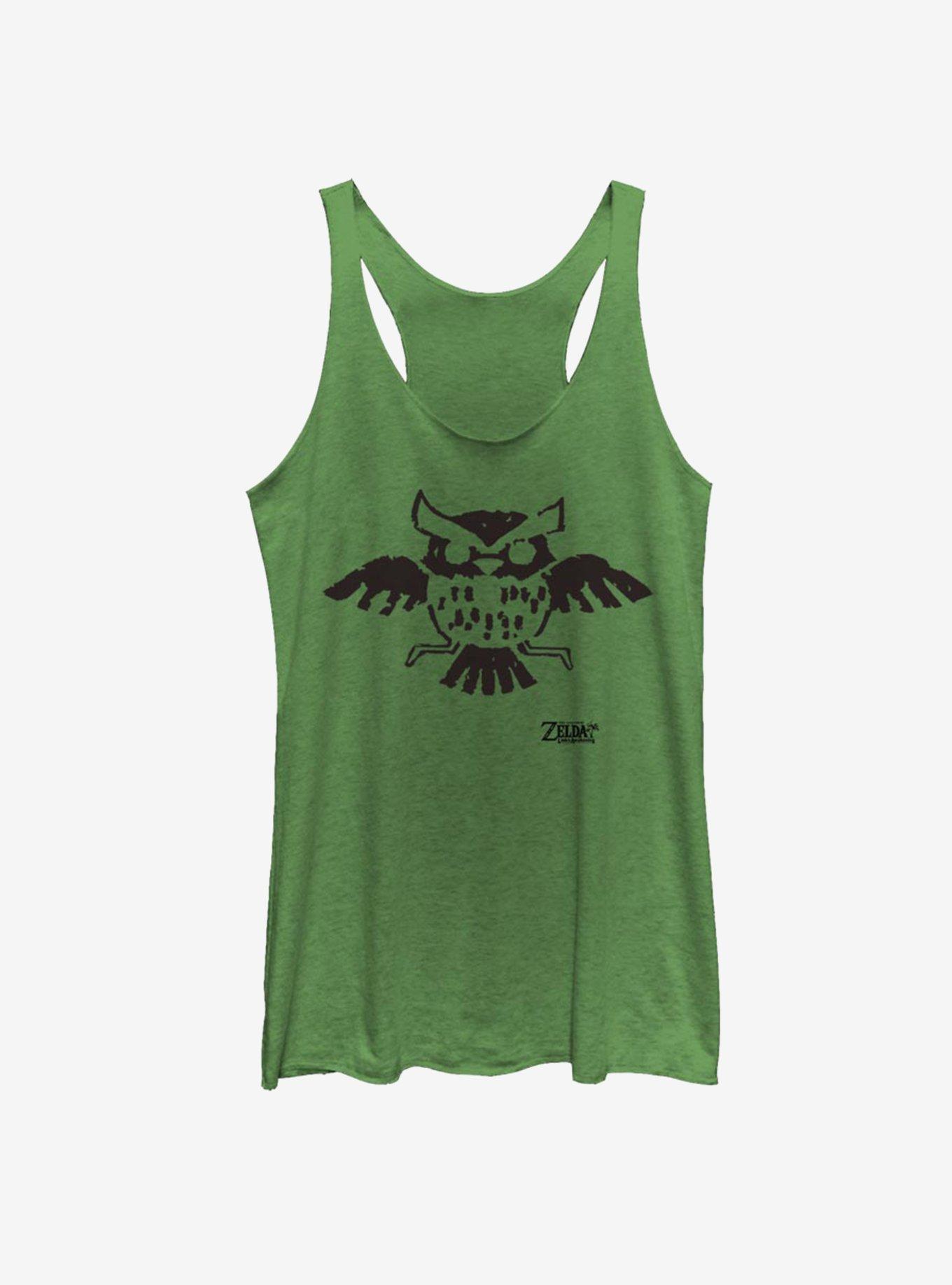 Nintendo The Legend of Zelda: Link's Awakening Owl Glyph Womens Tank Top, ENVY, hi-res